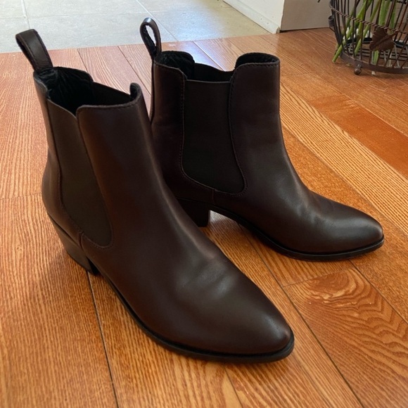 Thursday Boot Company Brown Leather Duchess Bootie 2" Heel Thursday Boots - Picture 5 of 13